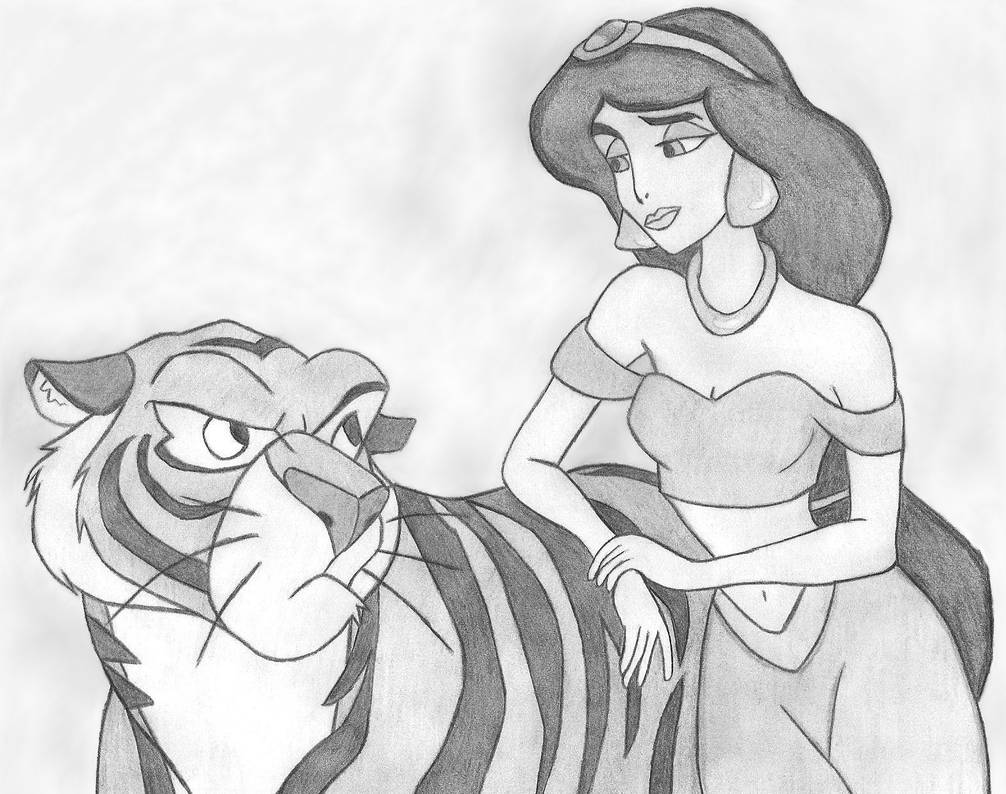 Jasmine and Rajah by lordsnoopy