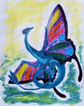 Butterfly dragon (acrylic)