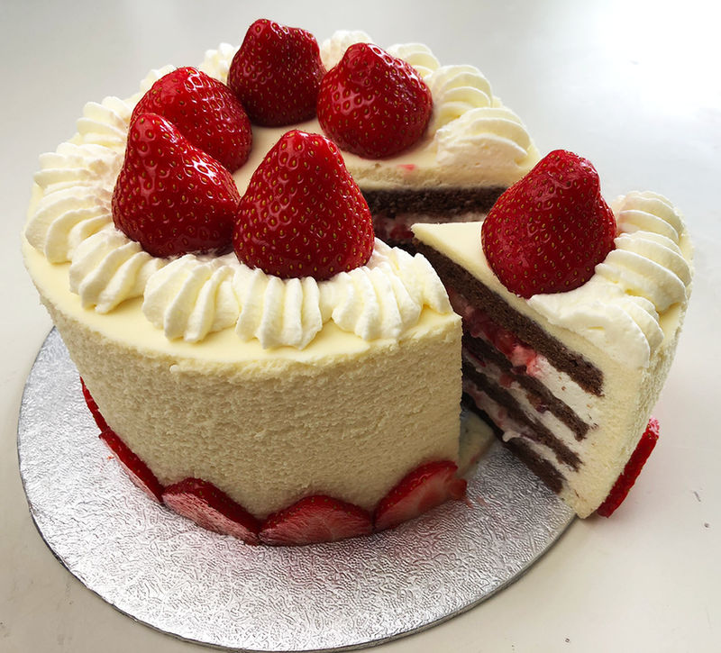 Strawberry and Chocolate Mousse Cake