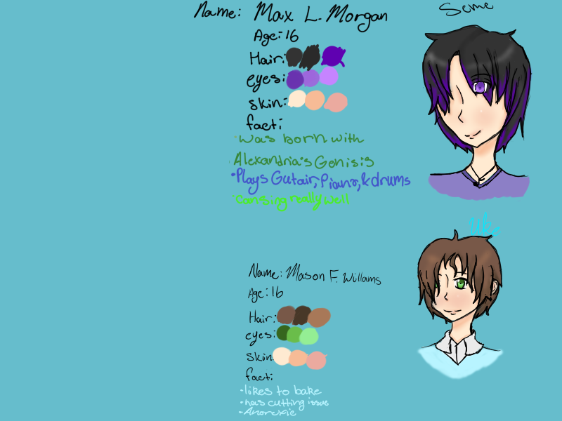 Mason And Max: my newest OC's