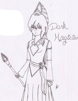 Fem!Dark Magician Sketch