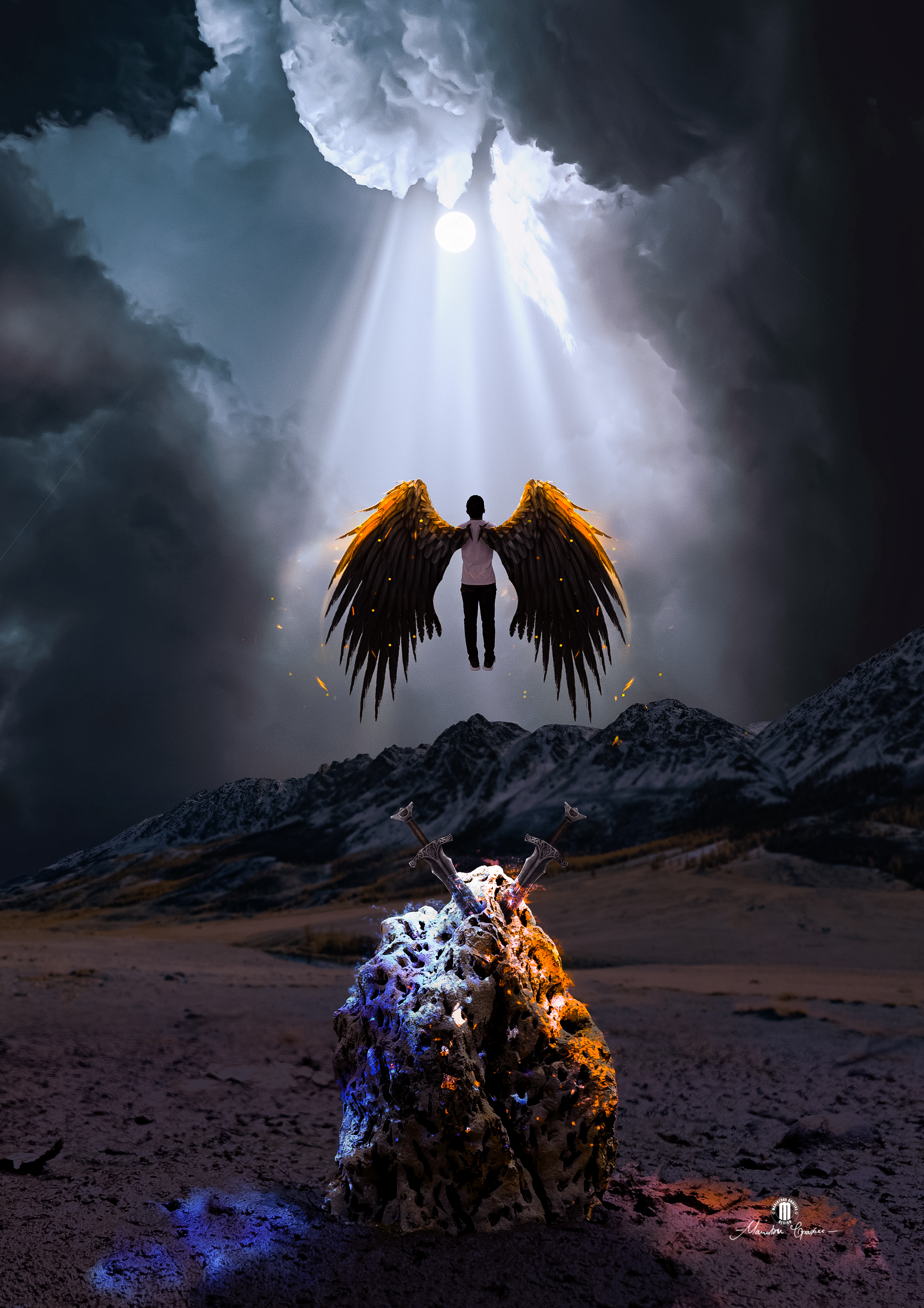 Fallen Angel Rear View Fallen angel by marintrox on DeviantArt