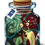 Bottle Meme: Monsters University OCs