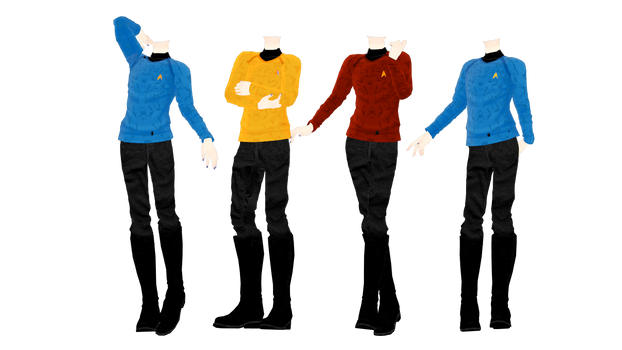 [MMD] Star Trek Male Uniforms