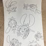 receipt paper doodles
