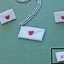 Love Letters necklace/earring set