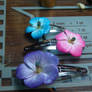 Hibiscus hair clip 3 pack