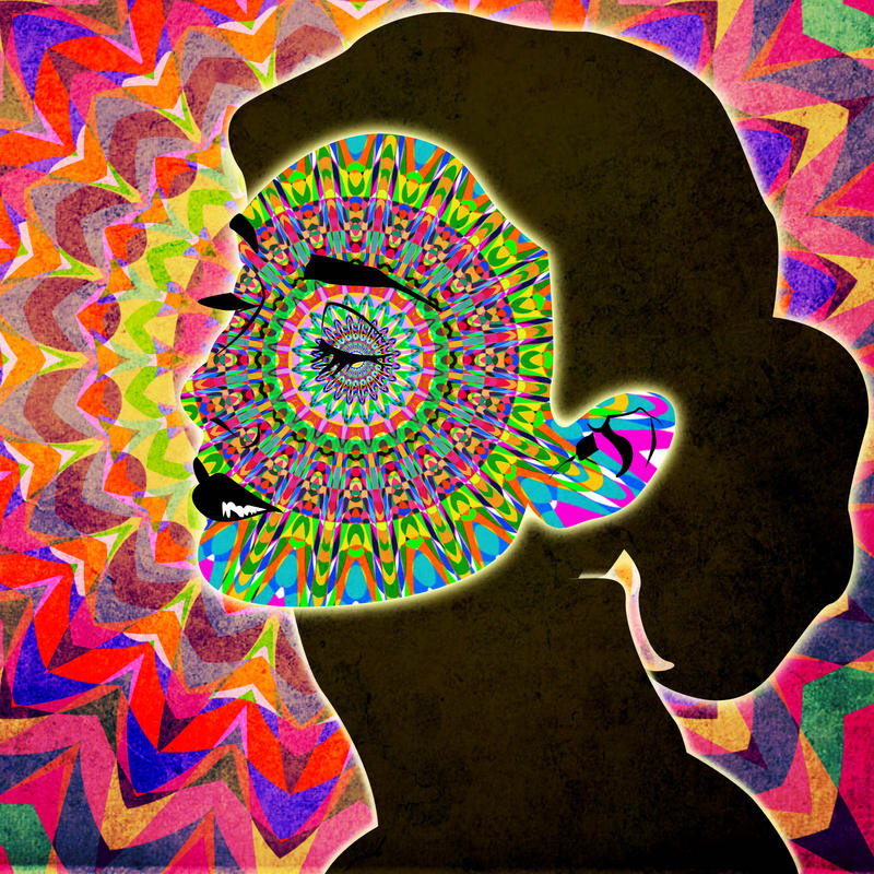 Psychedelic woman