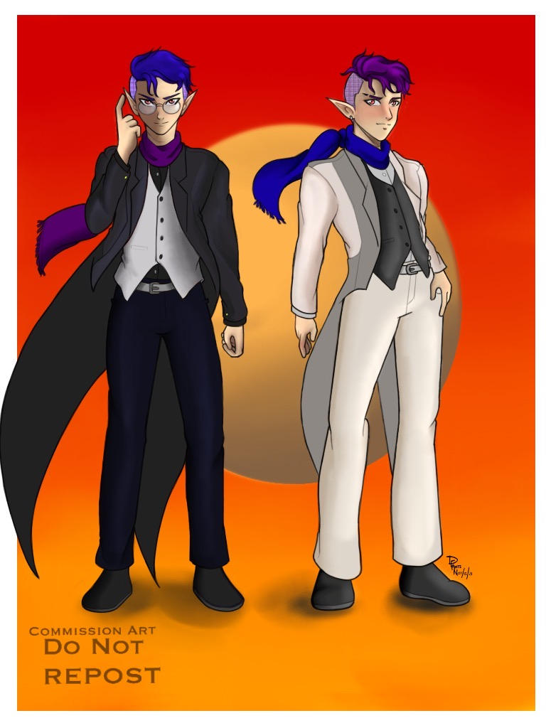 Commission art: twin OC by Not-Everlark2k16 on DeviantArt