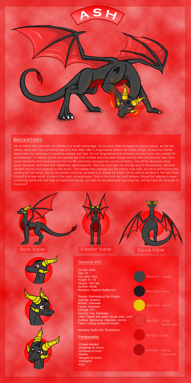 Ash Reference Ash Refsheet by Lithium-Dragon on DeviantArt