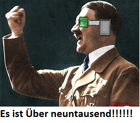 es ist uber neuntausend