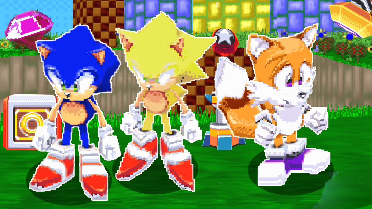 Sonic CD recreated in Sonic Robo Blast 2 