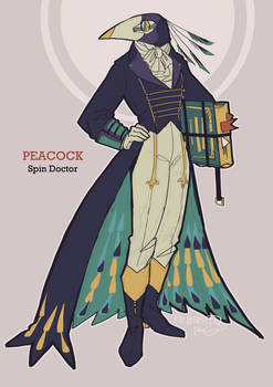 peacock plague doctor