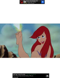 Ariel's shining toes