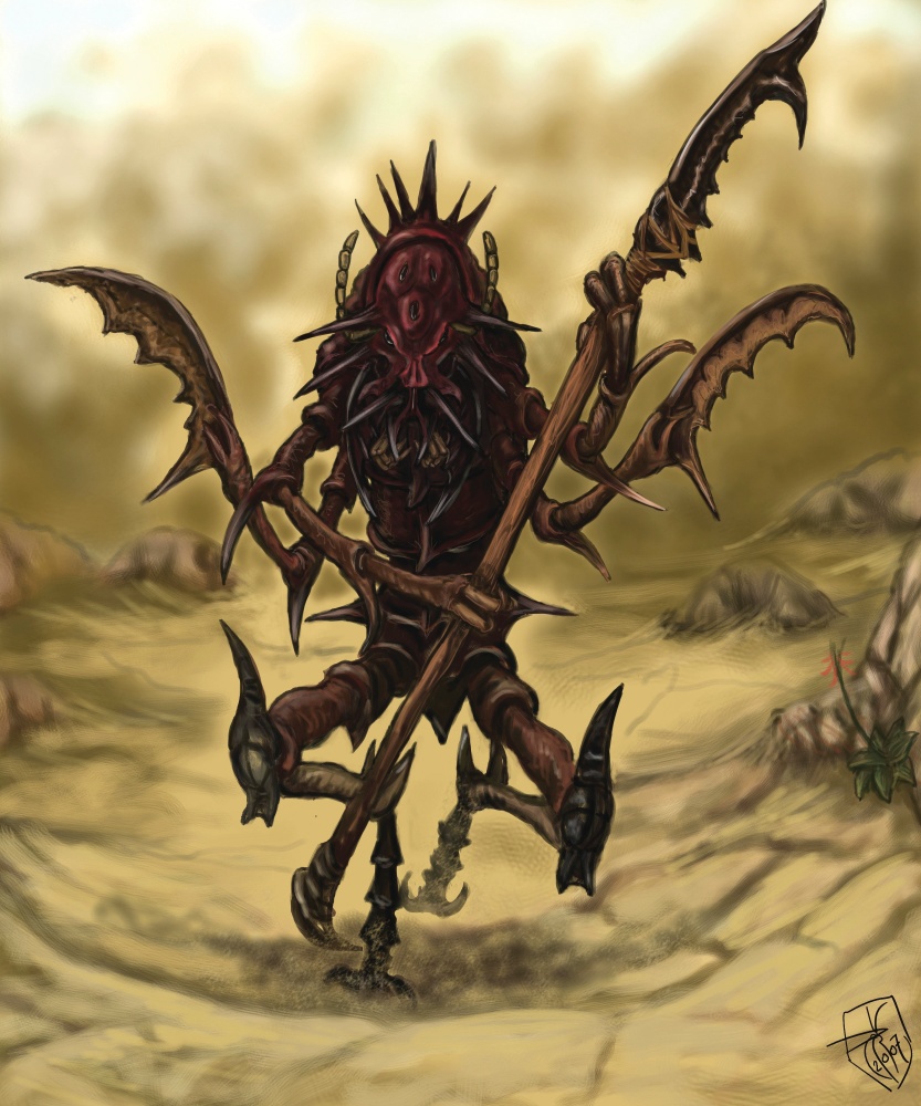Bearded Insectoid Insectoid Person