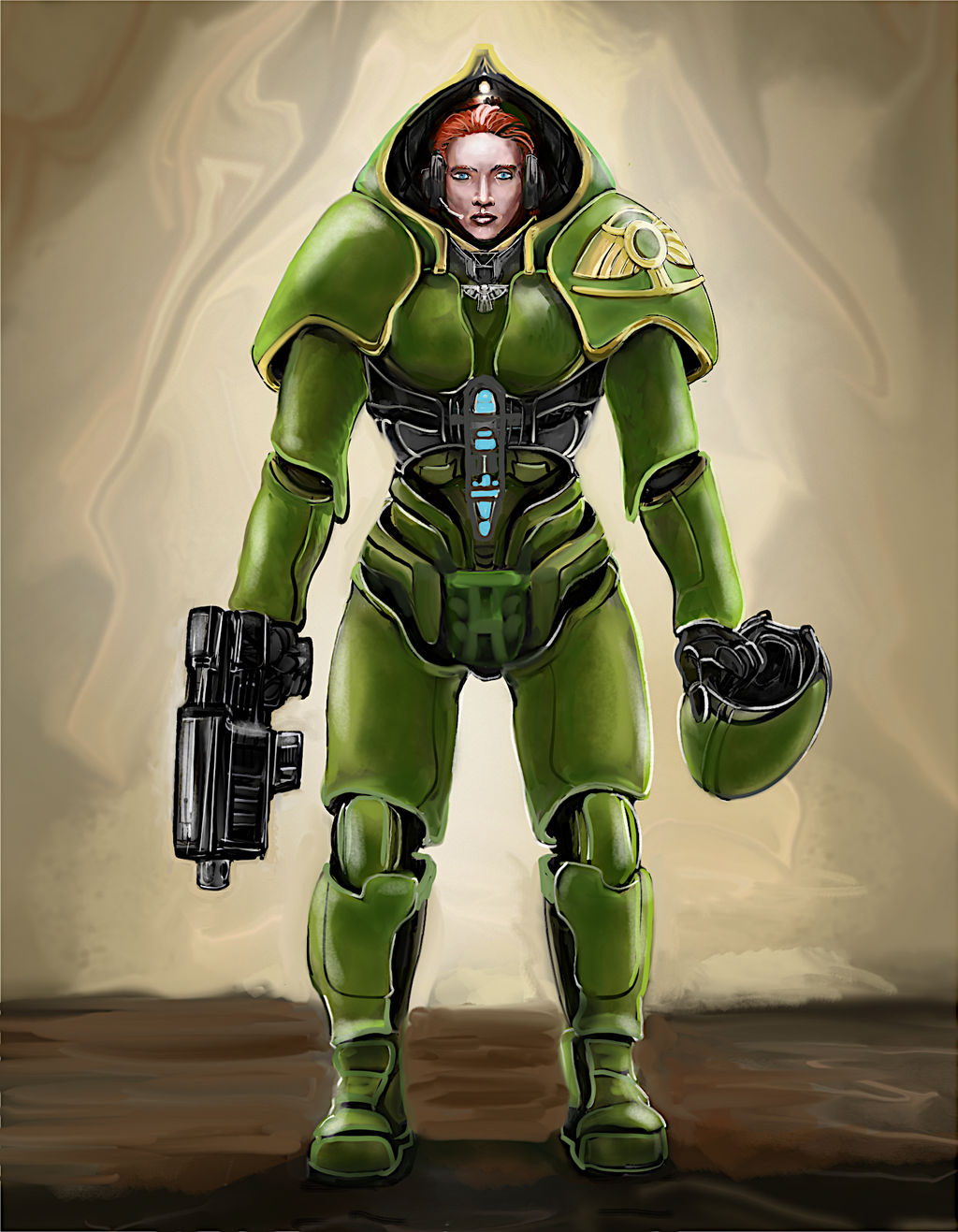 Female Power Armour by Crowsrock on DeviantArt