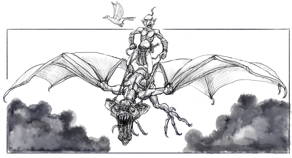 Bat Rider by Crowsrock on DeviantArt