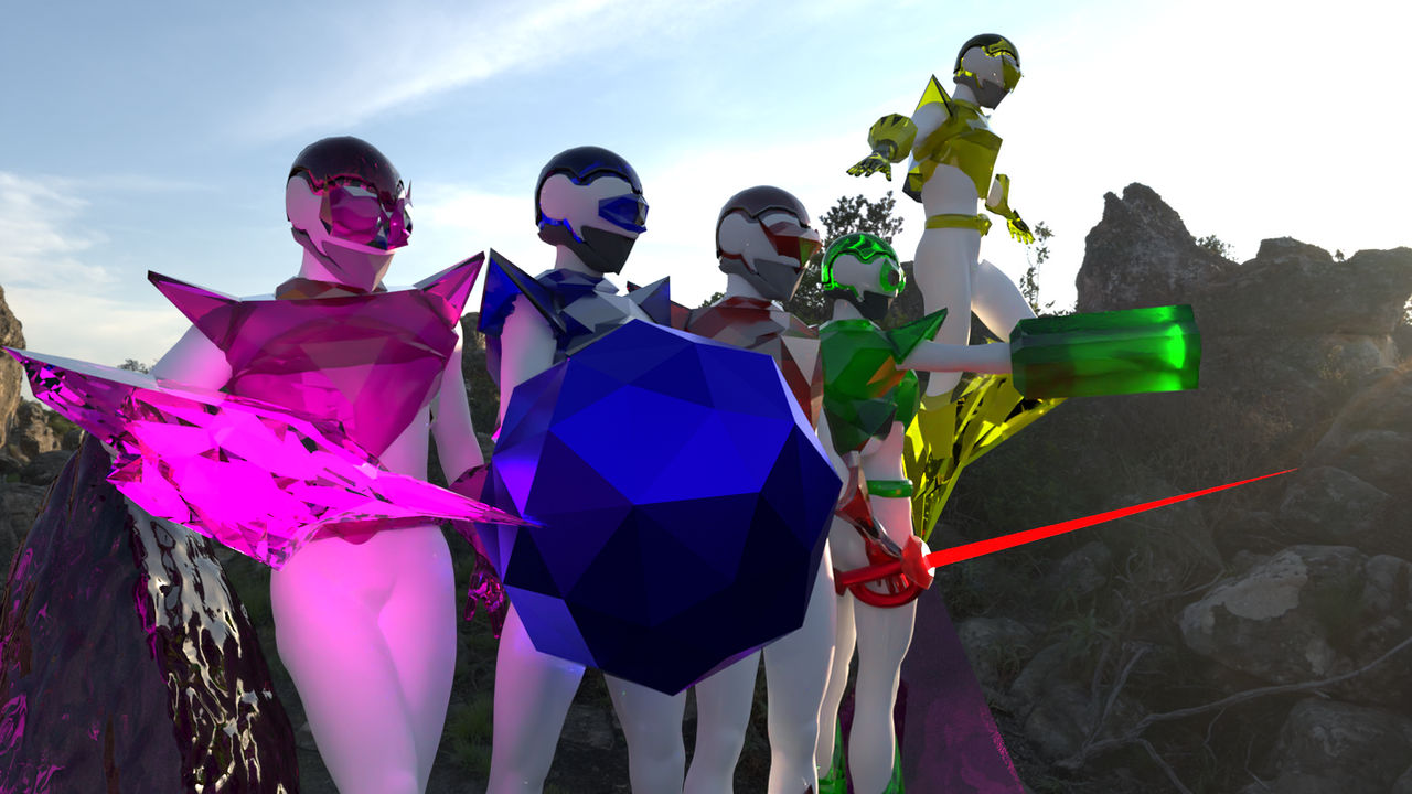 Power Rangers: Crystal Spectrum Personal Weapons. by Gear--Shift3D on ...