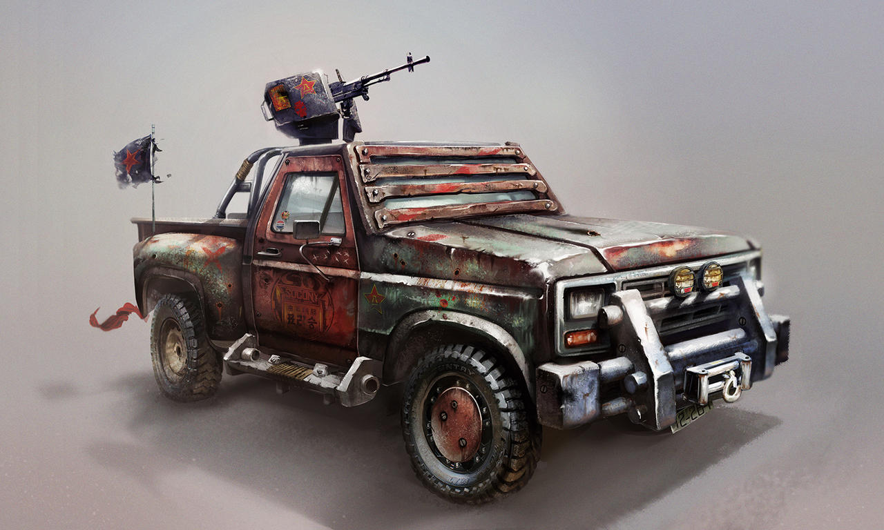 Improvised assault vehicle Concept Art