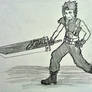 Zack Fair last stand sketch