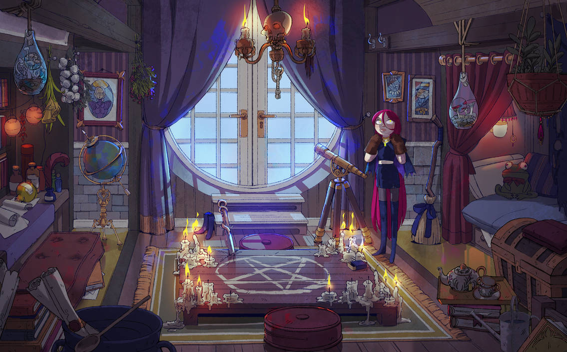 Whirled Room Deviantart Witch's room by meliescribbles on DeviantArt
