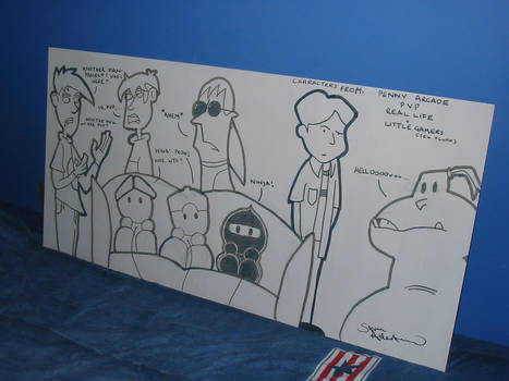 Mural of favourite webcomics