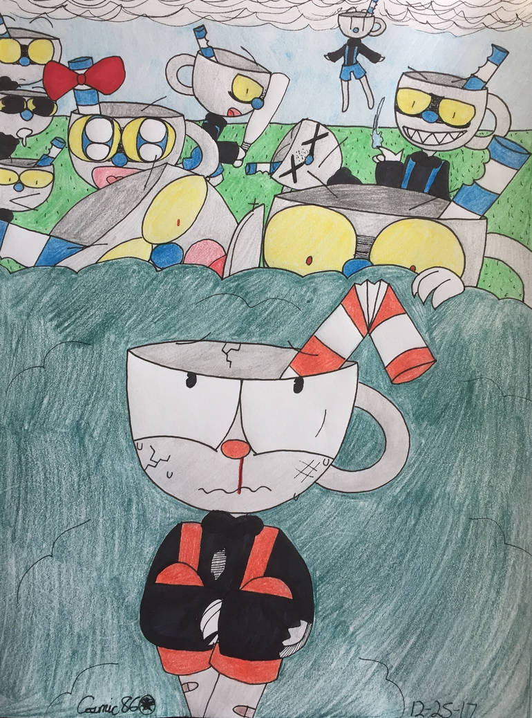 Mugman Army Glitch Gone Wrong (Cuphead) by Senpeye on DeviantArt