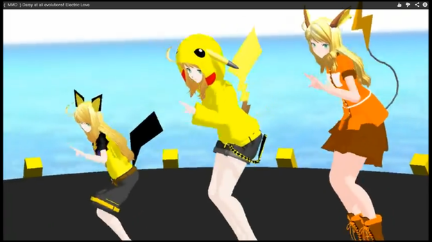 (: MMD :) Daisy at all evolutions! Electric Love