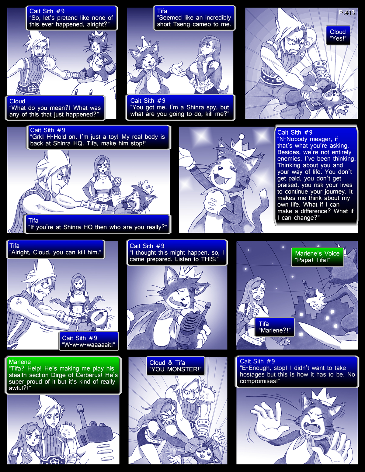 Final Fantasy 7 Page413 By Obstinatemelon On Deviantart