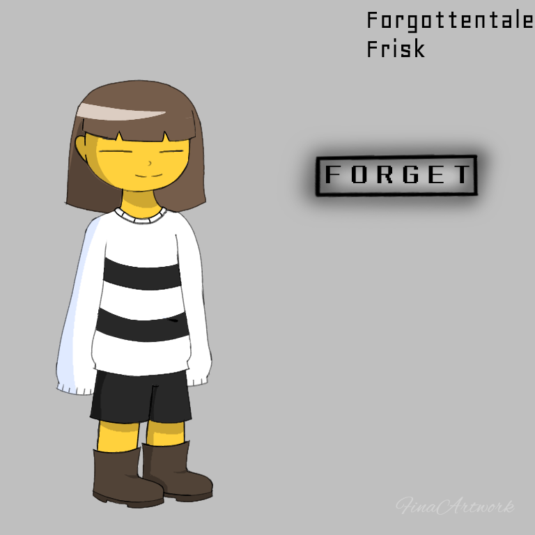 Fallbacktale Frisk Forgottentale!Frisk by 3m4nemone on DeviantArt