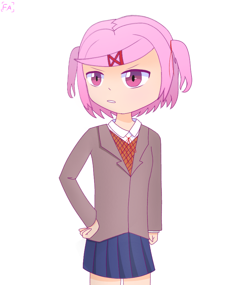 Natsuki Simple Natsuki by OxLily on DeviantArt