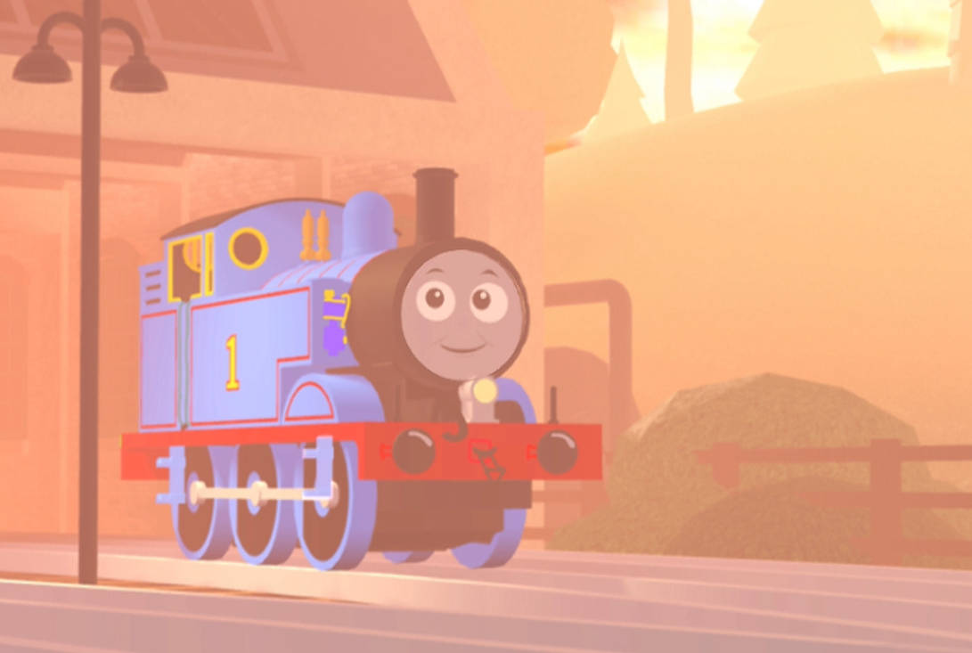 Less Detailed Thomas Blue Train With Friends | Detailed Thomas Edit by rjhutchins on DeviantArt