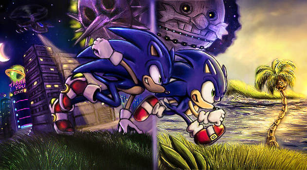 True Hyper Sonic Vs Hell Reaper Shadow By Mrmaclicious - Sonic The