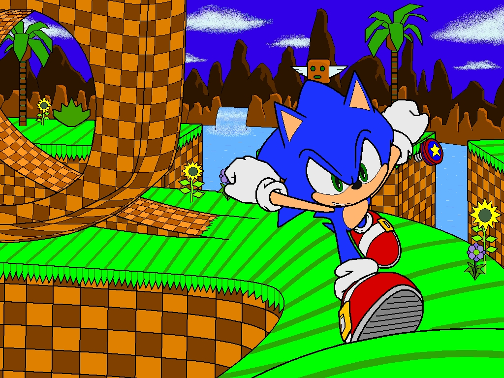 Sonic and Tails running in Green Hill Zone by L-Dawg211 on DeviantArt