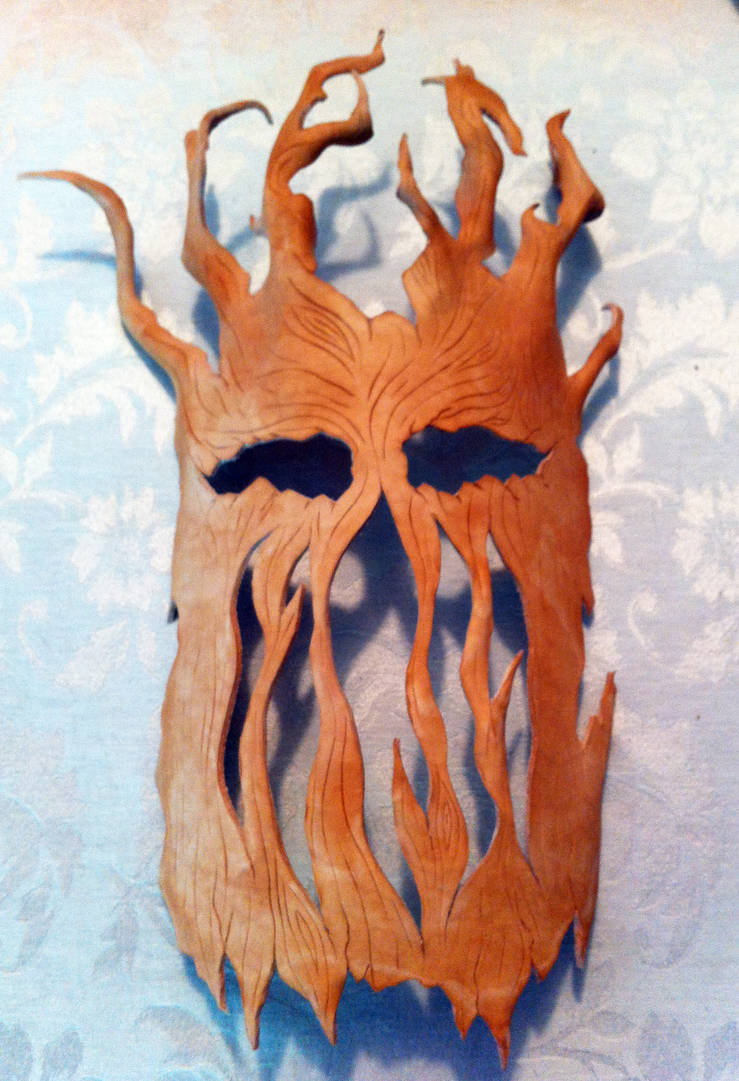Leather ~Tree Wraith~ Mask by SonsOfPlunderLeather on DeviantArt