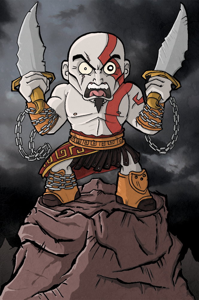 Kratos - Angry Spartan Warrior