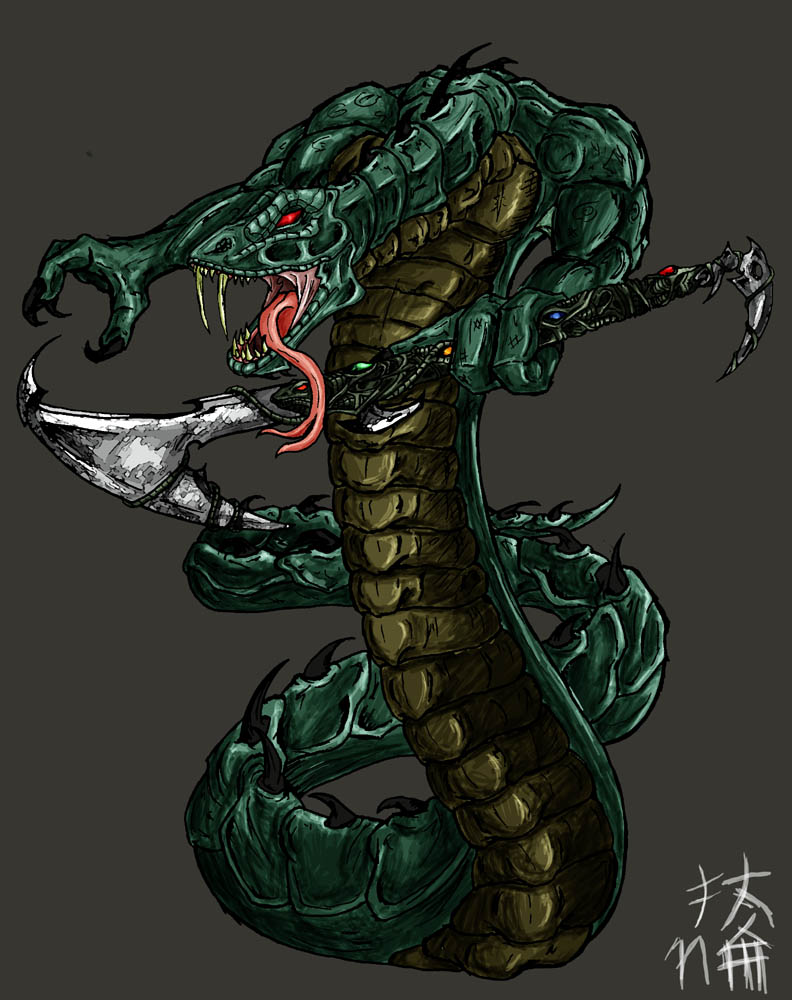 SNAKE DEMON by happymonkeyshoes on DeviantArt