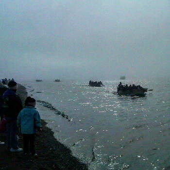 Umiaq race