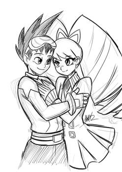 Megaman Starforce: Earth And Moon SubaruxLuna