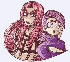 JJBA - Diavolo and Doppio