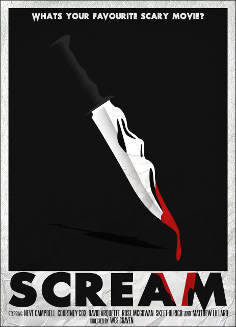 Scream Poster [Remade] by SamRAW08 on DeviantArt  Filmes de terror,  Cartazes de cinema, Posters de filmes