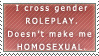 Cross gender RP stamp.