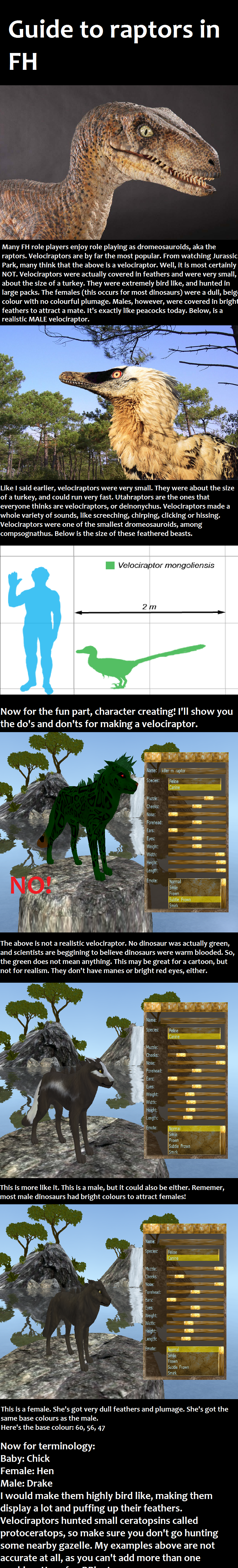 A FH RP Guide To Velociraptors