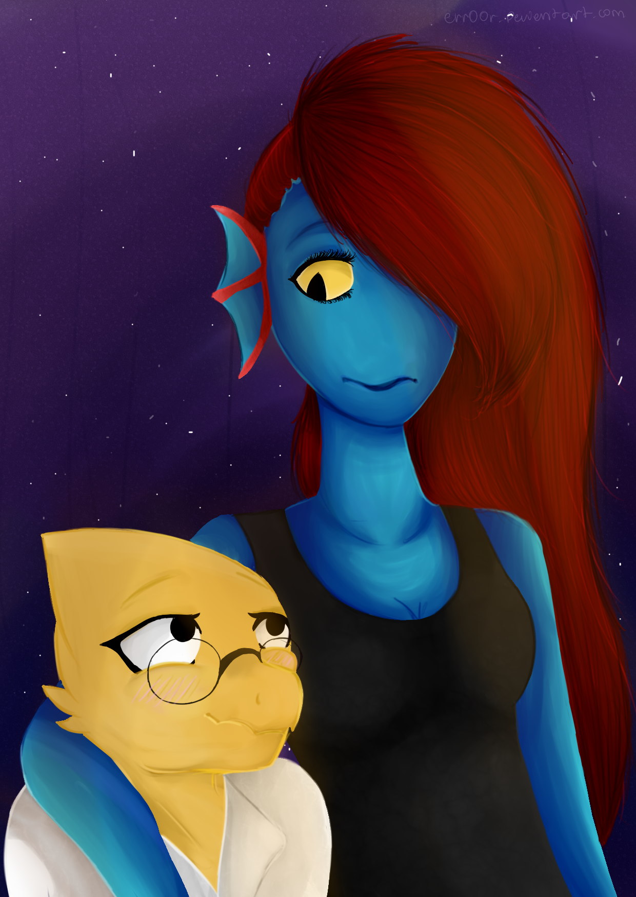 Undyne and Alphys by DEQ46 on DeviantArt