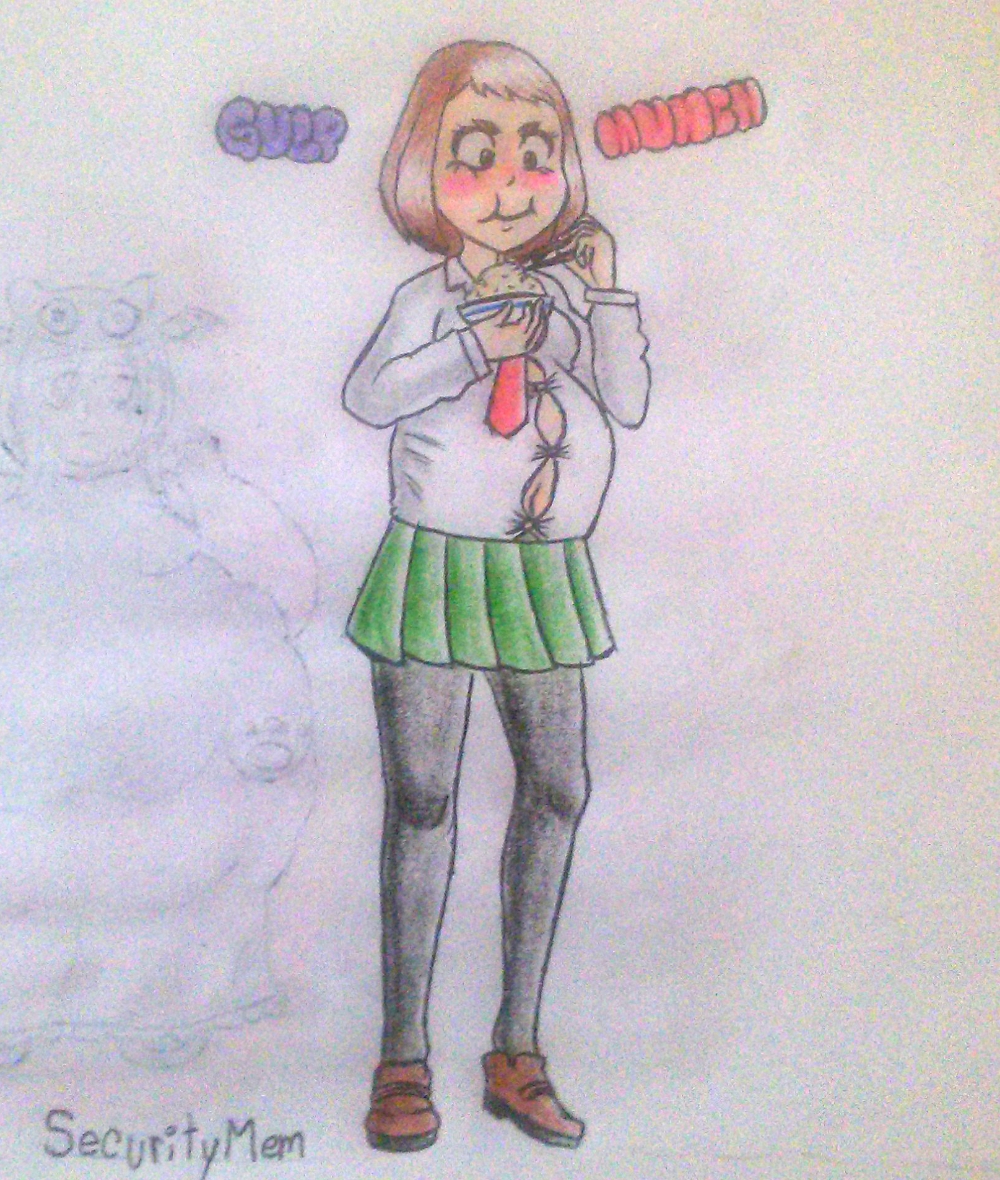 Ochako's weight gain 1 by securitymem on DeviantArt