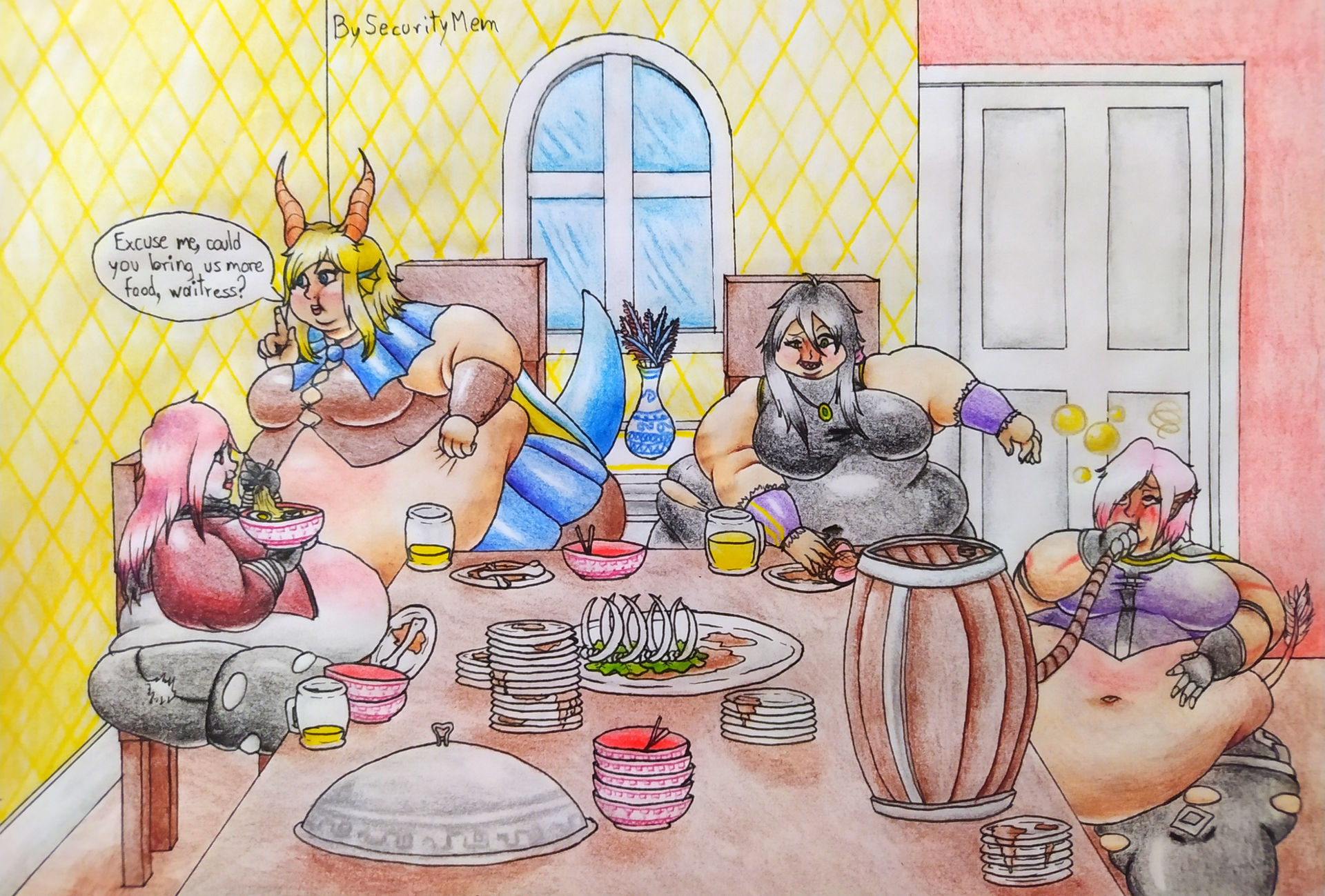 Deviantart Buffet Big buffet-Comm by securitymem on DeviantArt
