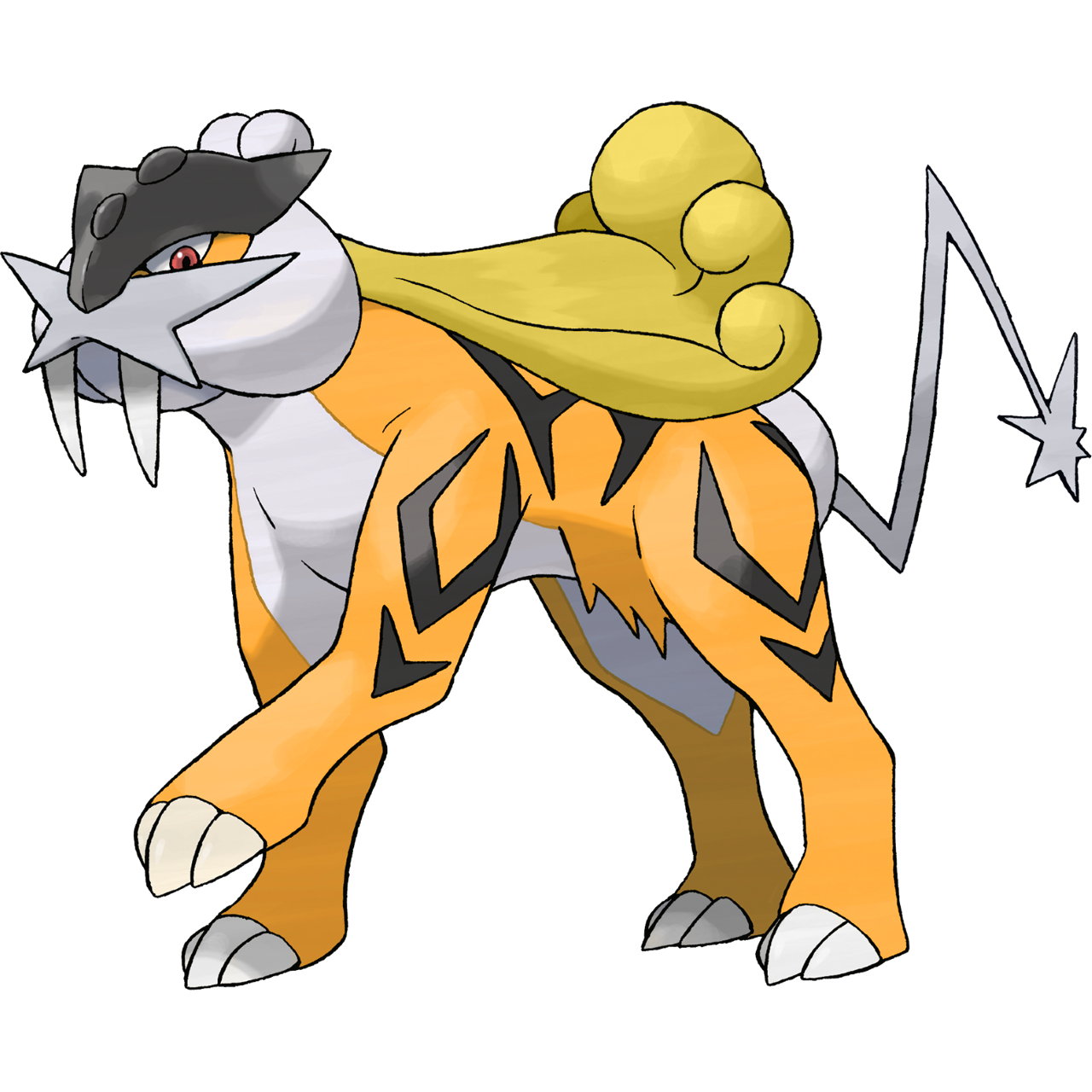 Shiny Raikou Pokemon Super Mystery Dungeon Edit by hf978rh7834hru4r43 on  DeviantArt