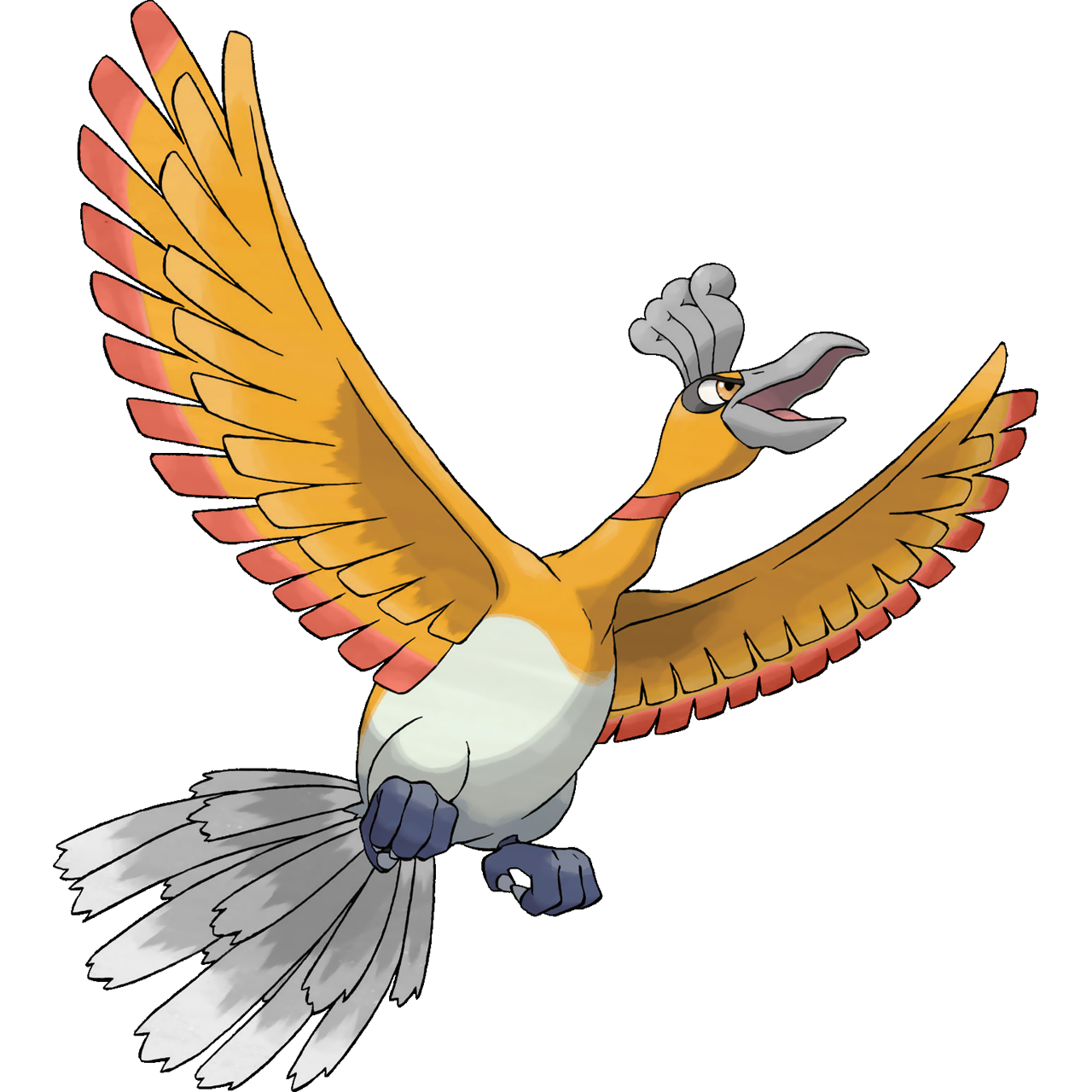 Shiny Ho Oh Pokemon - Free Transparent PNG Clipart Images Download