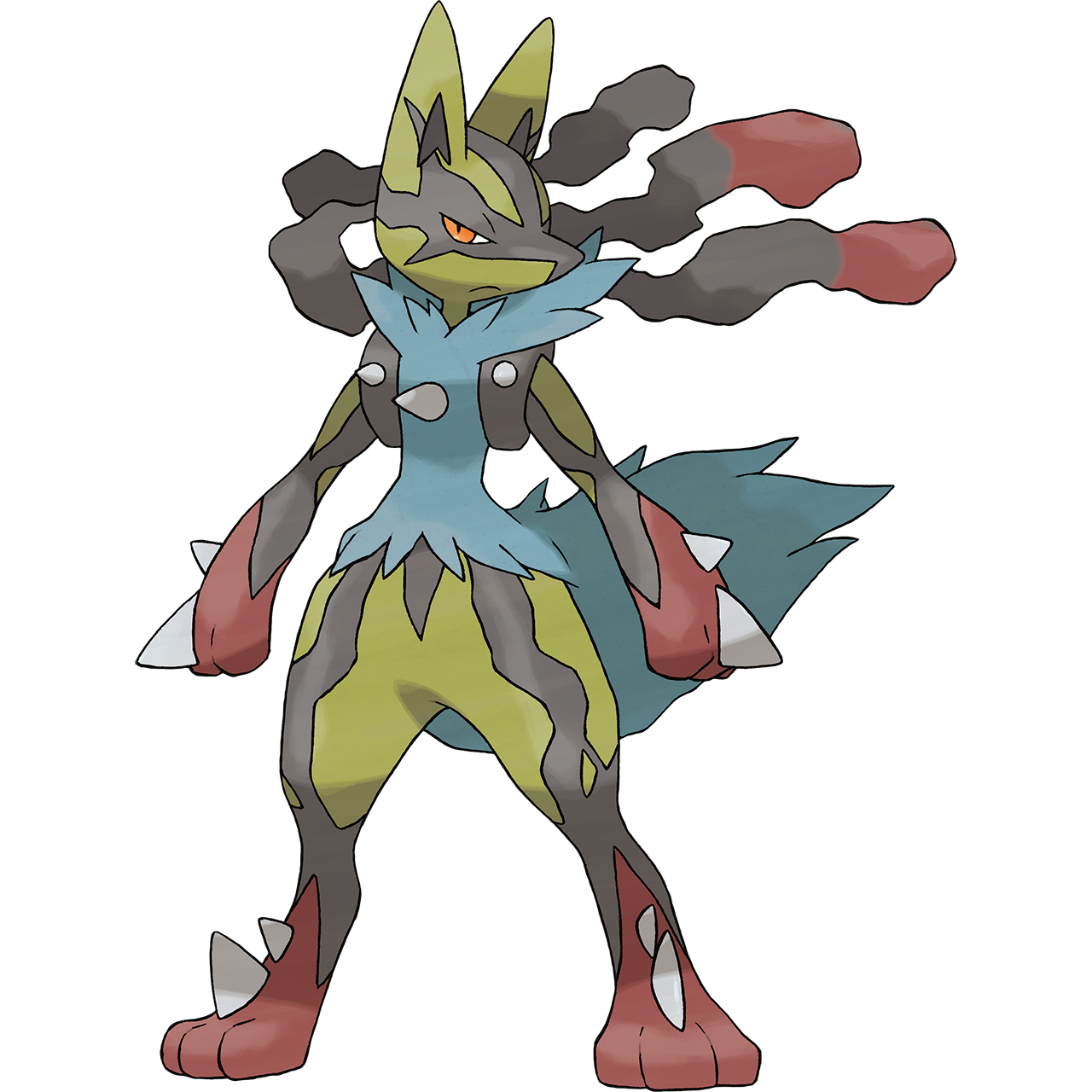 Mega Lucario Shiny by TheRedDragonNerd on DeviantArt