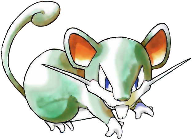 #019 Shiny Rattata - Sugimori by ExoticPoke on DeviantArt